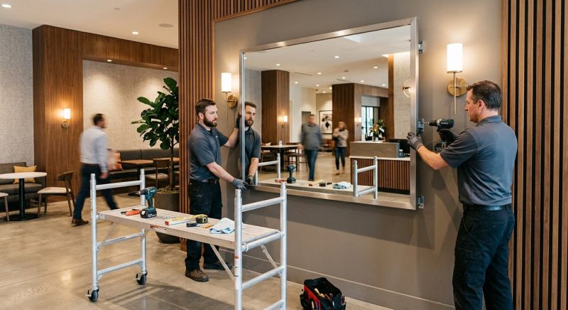 Commercial Mirror Installation in Longmont, CO