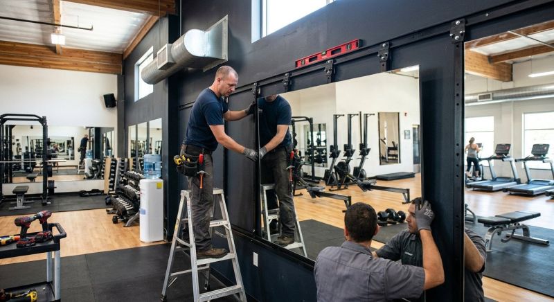 Fitness Mirror Installation in Longmont, CO